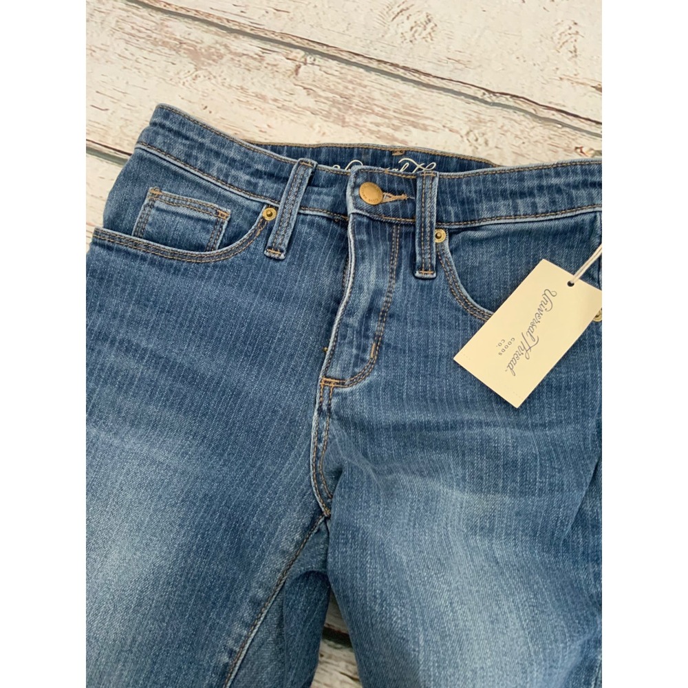 Universal Thread Blue Pinstripe High Rise Skinny Jeans Womens 00/24 NWT - Picture 2 of 4